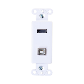 C2G HDMI and USB Pass Through Wall Plate (White) — Being Shipped