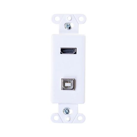 C2G HDMI and USB Pass Through Wall Plate (White) — Being Shipped