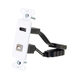 C2G HDMI and USB Pass Through Wall Plate (White) — Being Shipped