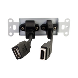 C2G HDMI and USB Pass Through Wall Plate (White) — Being Shipped