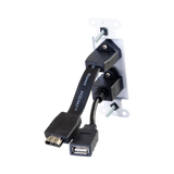 C2G HDMI and USB Pass Through Wall Plate (White) — Being Shipped