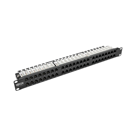 Tripp Lite 48-Port 1U Rack-Mount High-Density UTP 110-Type Patch Panel, RJ45 Ethernet, 568B, Cat5/5e, TAA — Being Shipped
