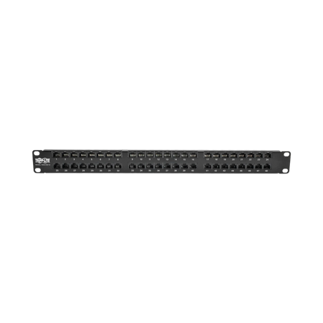 Tripp Lite 48-Port 1U Rack-Mount High-Density UTP 110-Type Patch Panel, RJ45 Ethernet, 568B, Cat5/5e, TAA — Being Shipped