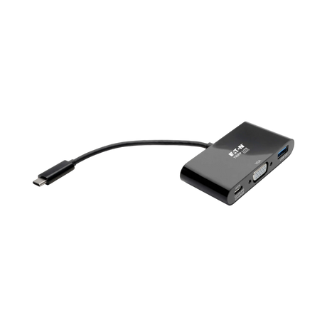 Tripp Lite USB C to VGA Multiport Adapter (Black) — Being Shipped