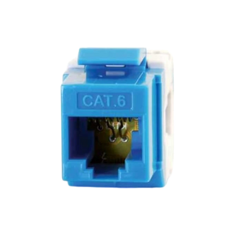 C2G 180° Cat6 RJ45 UTP Keystone Jack (Blue) — Being Shipped