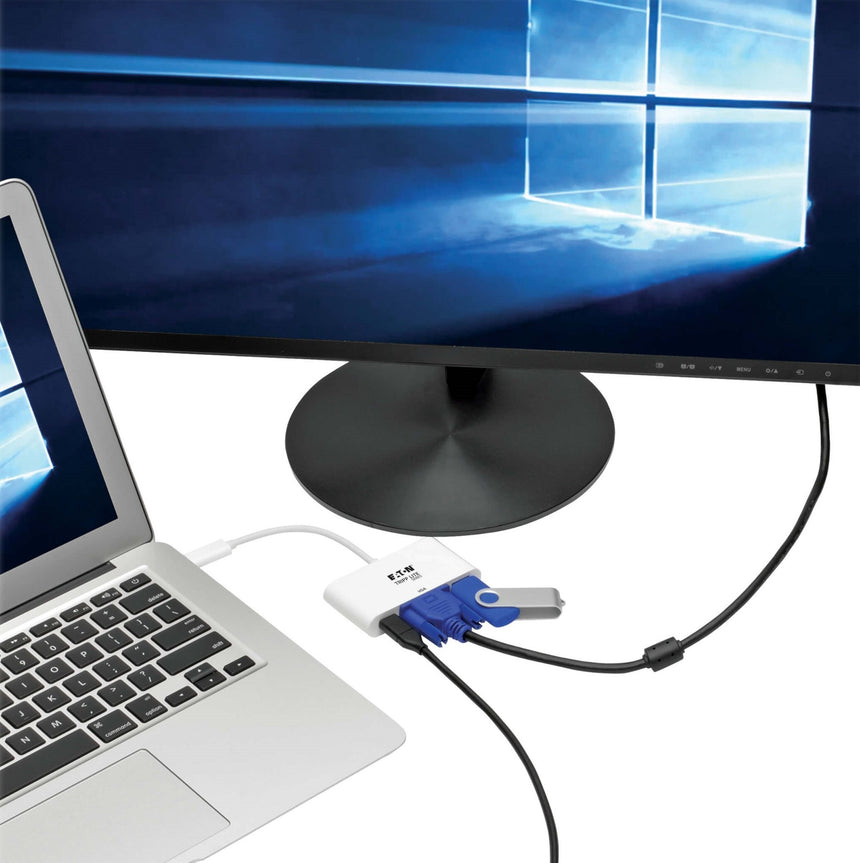 Tripp Lite USB C to VGA Multiport Video Adapter Converter — Being Shipped
