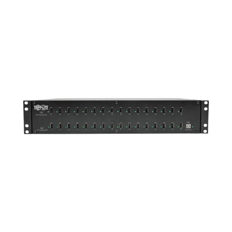 Tripp Lite 32-Port USB Charging Station with Syncing, 5V 80A (400W) USB Charger Output, 2U Rack-Mount — Being Shipped