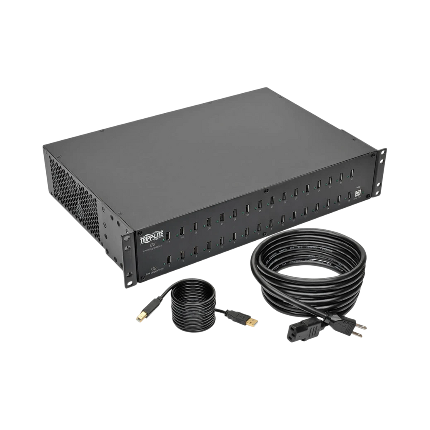 Tripp Lite 32-Port USB Charging Station with Syncing, 5V 80A (400W) USB Charger Output, 2U Rack-Mount — Being Shipped