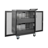 Tripp Lite Multi-Device Charging Cart, 32 AC Outlets, Chromebooks and Laptops, Wall-Mount Option, Black — Being Shipped