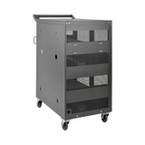 Tripp Lite Multi-Device Charging Cart, 32 AC Outlets, Chromebooks and Laptops, Wall-Mount Option, Black — Being Shipped