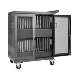 Tripp Lite Multi-Device Charging Cart, 32 AC Outlets, Chromebooks and Laptops, Wall-Mount Option, Black — Being Shipped