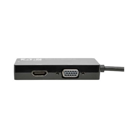 Tripp Lite Keyspan Mini DisplayPort to VGA/DVI/HDMI, 4K 30Hz HDMI, DP1.2, Black, 6-in. (15.24 cm) — Being Shipped