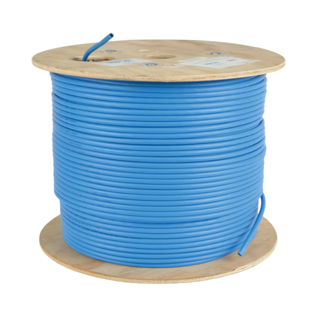Tripp Lite Cat5e 350 MHz Solid Core Plenum-Rated (UTP) PVC Bulk Ethernet Cable, Blue, 1000 ft. (304.8 m) — Being Shipped
