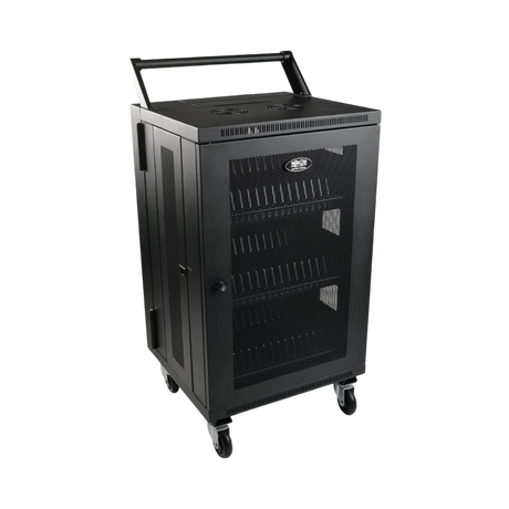 Tripp Lite Mobile Cart Conversion Kit with Handle, Casters and Power Cord Manager for Charging Stations — Being Shipped