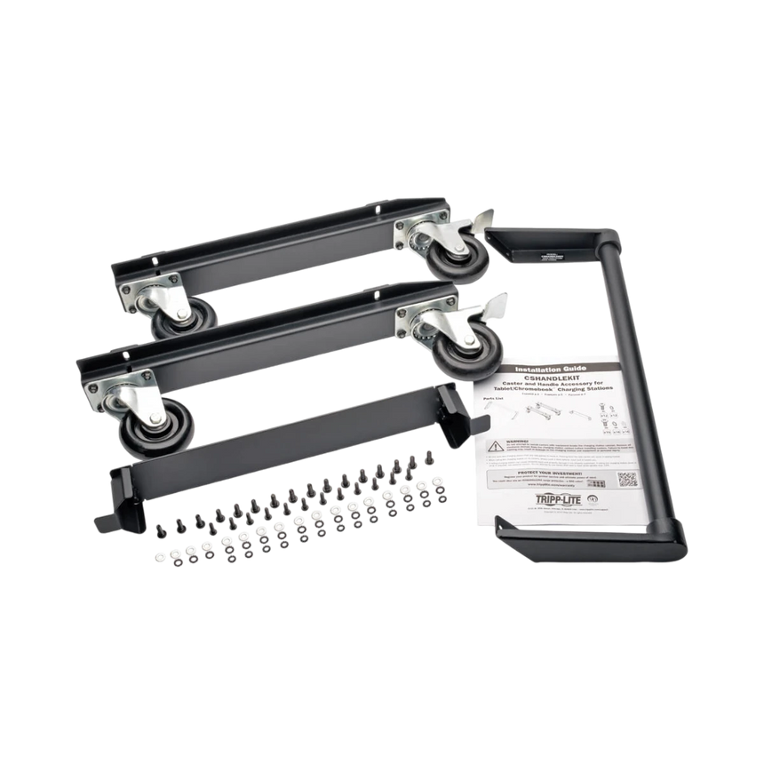 Tripp Lite Mobile Cart Conversion Kit with Handle, Casters and Power Cord Manager for Charging Stations — Being Shipped