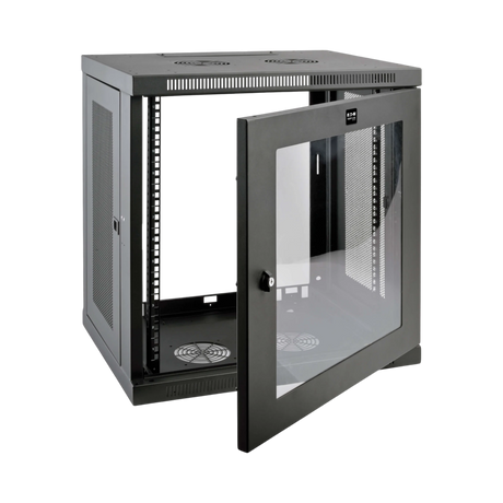 Tripp Lite SmartRack 12U Low-Profile Switch-Depth Wall-Mount Small Rack Enclosure, Clear Acrylic Window — Being Shipped