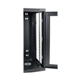 Tripp Lite SmartRack 18U Low-Profile Switch-Depth Wall-Mount Half-Height Rack Enclosure, Clear Acrylic Window, Hinged Back — Being Shipped