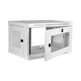 Tripp Lite SmartRack 6U Low-Profile Switch-Depth Wall-Mount Mini Rack Enclosure, Clear Acrylic Window, White — Being Shipped