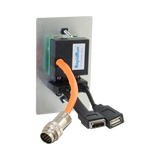 C2G RapidRun VGA + 3.5mm + HDMI and USB Pass Through Single Gang Wall Plate — Being Shipped