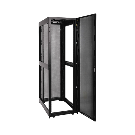 Tripp Lite 45U Extra-Deep Server Rack, 48 in. (1219 mm) Depth, Doors & Side Panels Included — Being Shipped
