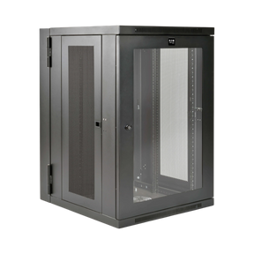 Tripp Lite SmartRack 18U UPS-Depth Wall-Mount Half-Height Rack Enclosure, Clear Acrylic Window, Hinged Back — Being Shipped