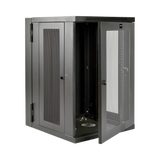 Tripp Lite SmartRack 18U UPS-Depth Wall-Mount Half-Height Rack Enclosure, Clear Acrylic Window, Hinged Back — Being Shipped