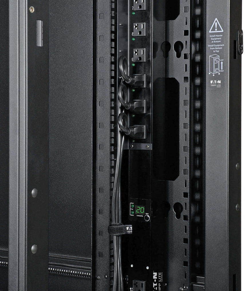 Tripp Lite 48U SmartRack Wide Standard-Depth Rack Enclosure Cabinet with doors, side panels & shock pallet packaging — Being Shipped