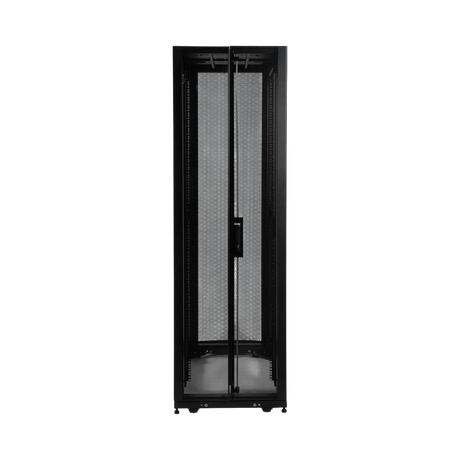 Tripp Lite 48U SmartRack Standard-Depth Rack Enclosure Cabinet with doors, side panels & shock pallet packaging — Being Shipped