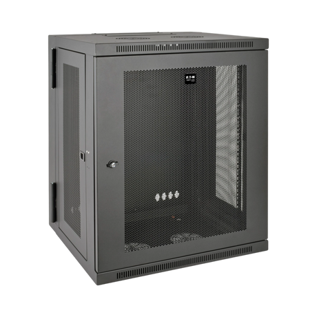 Tripp Lite SmartRack 15U Low-Profile Switch-Depth Wall-Mount Half-Height Rack Enclosure, Hinged Back — Being Shipped