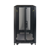 Tripp Lite Tripp Lite series 25U SmartRack Shallow-Depth Half-Height Rack Enclosure, Doors, Side Panels, Heavy-Duty Casters — Being Shipped