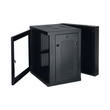 Tripp Lite SmartRack 12U Low-Profile Switch-Depth Wall-Mount Small Rack Enclosure, Clear Acrylic Window, Hinged Back — Being Shipped