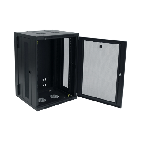 Tripp Lite SmartRack 18U Low-Profile Switch-Depth Wall-Mount Rack Enclosure Cabinet, Hinged Back — Being Shipped