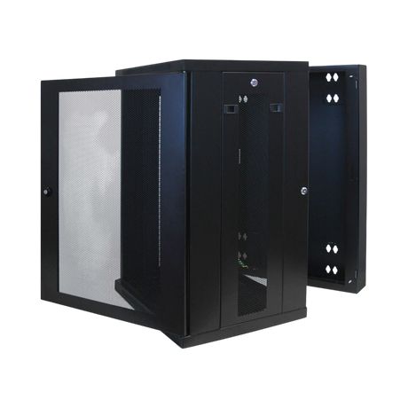 Tripp Lite SmartRack 18U Low-Profile Switch-Depth Wall-Mount Rack Enclosure Cabinet, Hinged Back — Being Shipped