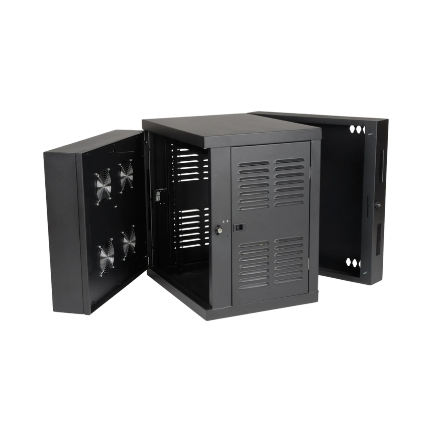 Tripp Lite SmartRack 12U Switch-Depth Wall-Mount Small Rack Enclosure for Harsh Environments, Hinged Back, 230V — Being Shipped