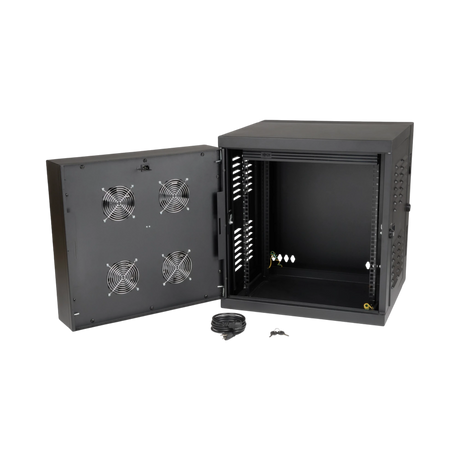 Tripp Lite SmartRack 12U Switch-Depth Wall-Mount Small Rack Enclosure for Harsh Environments, Hinged Back, 230V — Being Shipped