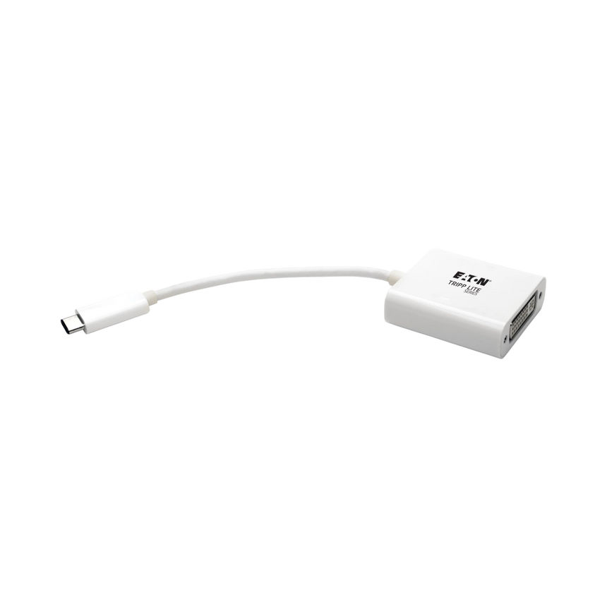 Tripp Lite USB-C to DVI Adapter with Alternate Mode, DP 1.2, White — Being Shipped