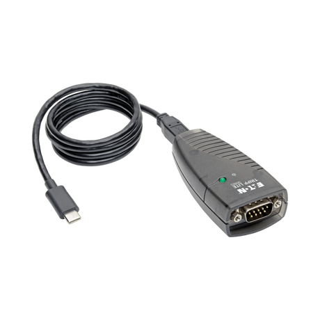 Tripp Lite USB-C to Serial DB9 RS232 Adapter Cable - 3 ft. (0.91 m) Keyspan, High-Speed (M/M), TAA — Being Shipped