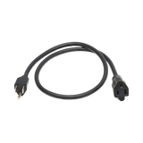 Tripp Lite series Power Extension Cord, NEMA 5-15P to NEMA 5-15R, 13A, 120V, 16 AWG, 3 ft. (0.9 m), Black — Being Shipped