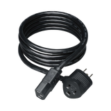 Tripp Lite Piggyback Extension Cord, NEMA 5-15P/5-15R to C13, 13A, 125V, 16 AWG, 6ft. (1.83 m), Black — Being Shipped