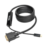 Tripp Lite USB-C to DVI Active Adapter Cable (M/M), Black, 6 ft. (1.8 m) — Being Shipped