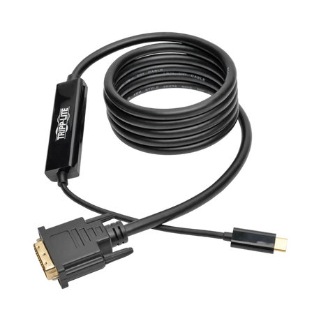 Tripp Lite USB-C to DVI Active Adapter Cable (M/M), Black, 6 ft. (1.8 m) — Being Shipped