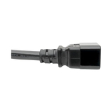 Tripp Lite series Power Extension Cord, C19 to C20, Heavy-Duty, 20A, 250V, 12 AWG, 2 ft. (0.61 m), Black — Being Shipped