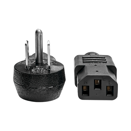 Tripp Lite Computer Power Cord, Right-Angle NEMA 5-15P to C13 - Heavy-Duty, 15A, 125V, 14 AWG, 10ft, Black — Being Shipped