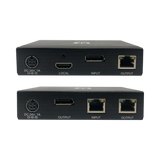 Tripp Lite DisplayPort over Cat6 Extender Kit, Transmitter and Receiver with Repeater, 4K, 4:4:4, PoC, 230 ft. (70.1 m), TAA — Being Shipped