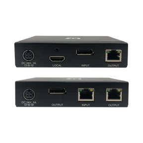 Tripp Lite DisplayPort over Cat6 Extender Kit, Transmitter and Receiver with Repeater, 4K, 4:4:4, PoC, 230 ft. (70.1 m), TAA — Being Shipped