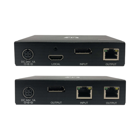 Tripp Lite DisplayPort over Cat6 Extender Kit, Transmitter and Receiver with Repeater, 4K, 4:4:4, PoC, 230 ft. (70.1 m), TAA — Being Shipped