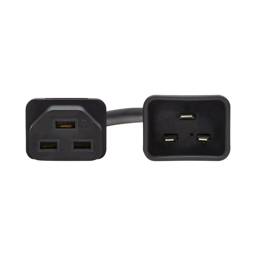 Tripp Lite Power Cord, C20 to C21, Heavy-Duty, 20A, 250V, 12 AWG, 3 ft. (0.91 m), Black — Being Shipped