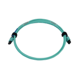 Tripp Lite 40/100/400G Multimode 50/125 OM3 Fiber Optic Cable (24F MTP/MPO-PC F/F), LSZH, Aqua, 2 m (6.6 ft.) — Being Shipped