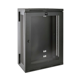 Tripp Lite SmartRack 18U Low-Profile Patch-Depth Wall-Mount Half-Height Rack Enclosure, Clear Acrylic Window, Hinged Back — Being Shipped