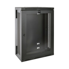 Tripp Lite SmartRack 18U Low-Profile Patch-Depth Wall-Mount Half-Height Rack Enclosure, Clear Acrylic Window, Hinged Back — Being Shipped